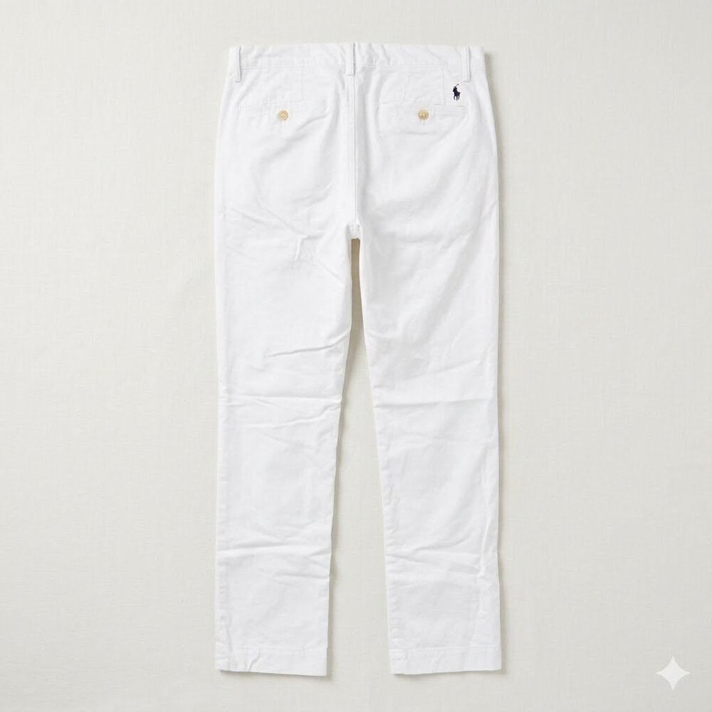 Polo by Ralph Lauren White Men's Straight-Leg Chinos